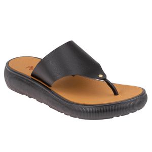 Chinelo Antúrio - Preto - TA-610400-PTO - Pé Relax Sapatos Confortáveis