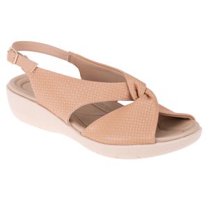 Sandália Helicônia - Rosada - PI-239015-NUD - Pé Relax Sapatos Confortáveis