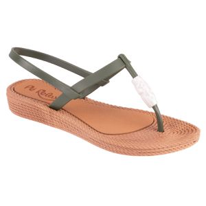 Sandália Flat Agapanto - Croco - TA-210205-CRO - Pé Relax Sapatos Confortáveis