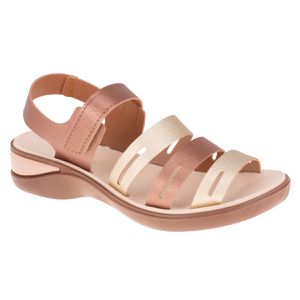 Sandália Helianto - Champagne / Bronze - TA-481020-CHB - Pé Relax Sapatos Confortáveis