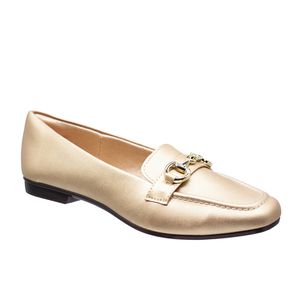 Sapatilha Monilaria - Dourada / Metalizado Ouro Ligth - DI-5573-OU - Pé Relax Sapatos Confortáveis