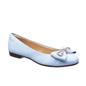 Sapatilha Feminina com Strass - Azul - DI-5598-AZ - Pé Relax Sapatos Confortáveis