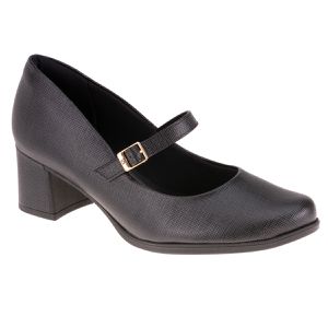 Sapato Boneca Camélia - Preto - PI-654021-PTO - Pé Relax Sapatos Confortáveis