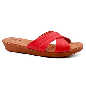 Tamanco Comfort para Fascite e Esporão - Vermelho - PR140-SBVE - Pé Relax Sapatos Confortáveis