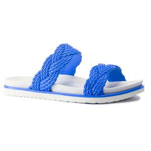 Tamanco Feminino Confortável Ultra Macio - Azul - PR970500AZ - Pé Relax Sapatos Confortáveis