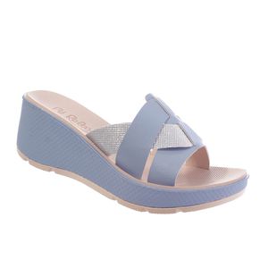 Tamanco Feminino Confort - Jeans - TA-593200-JE - Pé Relax Sapatos Confortáveis