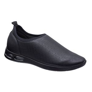 Tênis Crisântemo - Preto / Sola Preta - PI-979038-PTSP - Pé Relax Sapatos Confortáveis