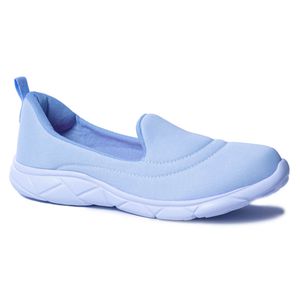 Tênis Slip On Ultra Leve Amaranto - Azul Aqua - LF-1810-AZU - Pé Relax Sapatos Confortáveis