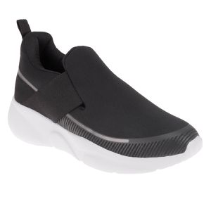 Tênis Pluma - Preto / Prata - LF-1091-PPTA - Pé Relax Sapatos Confortáveis