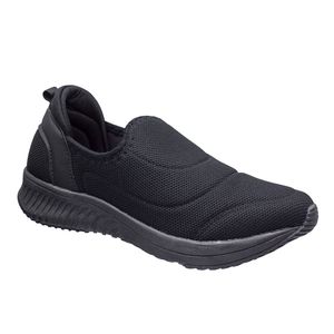 Tênis para Caminhar Girassol - Preto - Sola Preto - LF-1750L-PSP - Pé Relax Sapatos Confortáveis