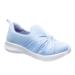 Tênis Slip On Girassol - Azul Aqua - LF-1770-AZ - Pé Relax Sapatos Confortáveis