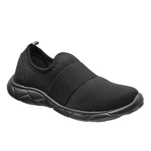 Slip On Ultra Leve Amaranto - Preto / Sola Preta - LF-1820L-PT - Pé Relax Sapatos Confortáveis