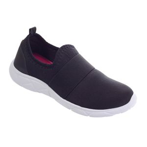Slip On Ultra Leve Amaranto - Preto - LF-1820L-PTB - Pé Relax Sapatos Confortáveis