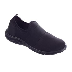 Slip On Ultra Leve Amaranto - Preto / Sola Preta - LF-1820L-PT - Pé Relax Sapatos Confortáveis
