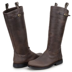 Bota Capiau Campeira Gaucha Cano Duro Anatomic Confort Gel Flex Castanho 