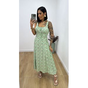 Vestido Rosana Verde Erva Doce - V305 - PUROROSA