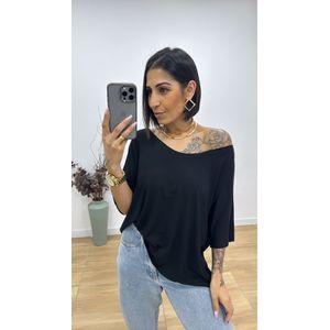 Blusa Marcela Preta - B490 - PUROROSA