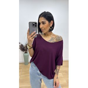 Blusa Marcela Açaí - B490 - PUROROSA