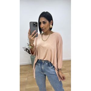 Blusa Mullet Nude - B484 - PUROROSA