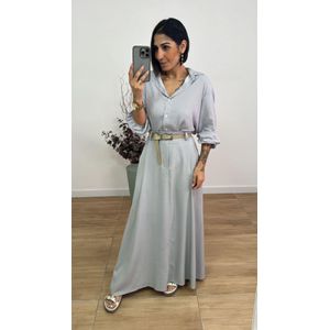 Saia Linho Cinza - S34 - PUROROSA