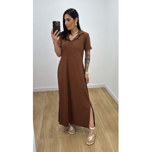 Vestido Vilma Marrom - B307 - PUROROSA