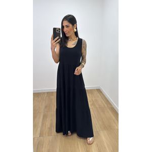 Vestido Francine Preto - V319 - PUROROSA
