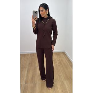 Conjunto Amanda Marrom - CJ245 - PUROROSA