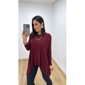 Blusa Ingrid Bassi Vinho - B502 - PUROROSA