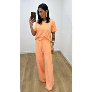 Conjunto Geovana Laranja Bebê - CJ121 - PUROROSA