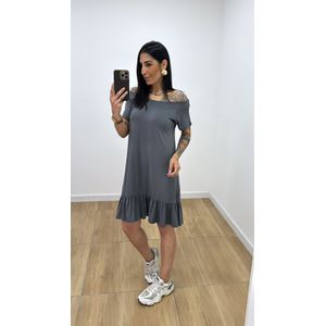 Vestido Camila Cinza - V307 - PUROROSA