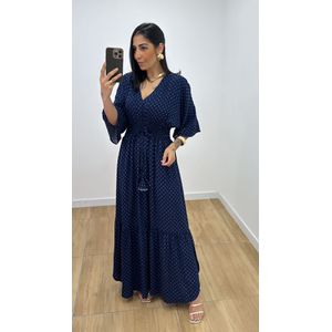 Vestido Talita Poá Azul - V324 - PUROROSA