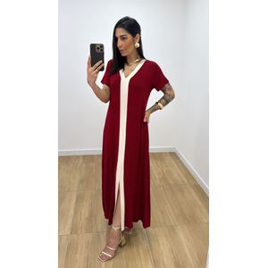 Vestido Magnólia Vermelho - V329 - PUROROSA