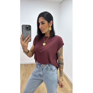 Tshirt Luka Marrom - B333 - PUROROSA