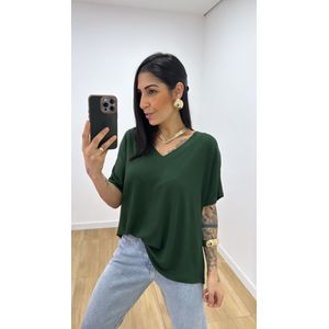 Tshirt Romana Verde Folha - B316 - PUROROSA