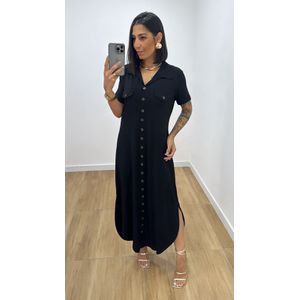 Vestido Jordana Preto - V201 - PUROROSA
