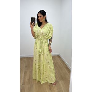 Vestido Tássia Estampado Verde - V300 - PUROROSA