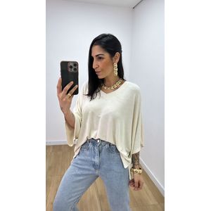 Blusa Valentina Bassi Areia - B498 - PUROROSA