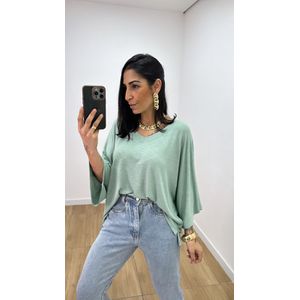 Blusa Valentina Bassi Verde Menta - B498 - PUROROSA