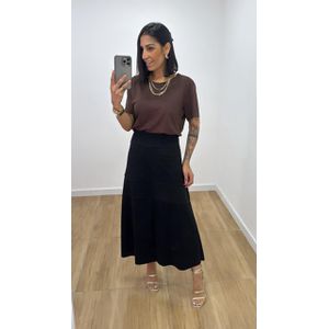 Saia Charlote Preta - S27 - PUROROSA