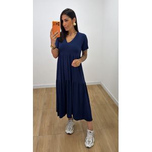 Vestido Sara Azul Marinho - V204 - PUROROSA