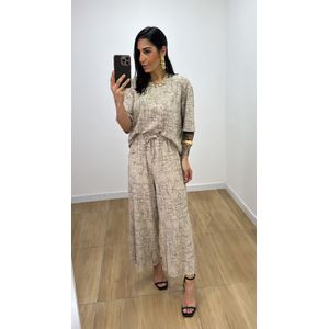 Conjunto Juliana Estampado Nude - CJ258 - PUROROSA