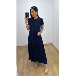 Vestido Zaira Azul Marinho - V277 - PUROROSA