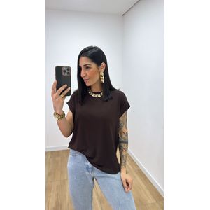 Tshirt Luka Marrom - B333 - PUROROSA