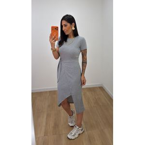 Vestido Envelope Cinza - V144 - PUROROSA
