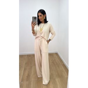 Conjunto Bárbara Nude Claro - CJ238 - PUROROSA