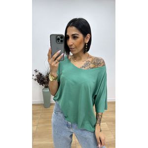 Blusa Marcela Verde Menta - B490 - PUROROSA