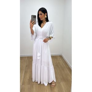 Vestido Talita Liso Branco - V324 - PUROROSA