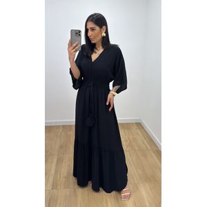 Vestido Talita Liso Preto - V324 - PUROROSA