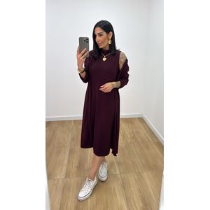 Kit Vestido Ariane Açaí - V320 - PUROROSA