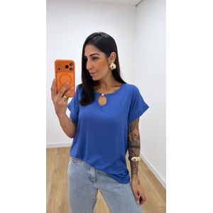Tshirt Maíra Azul - B515 - PUROROSA